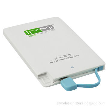 2014 Hot Selling Super Slim Creative Credit Card Portable 2,500mAh Power Bank for iPhoneNew